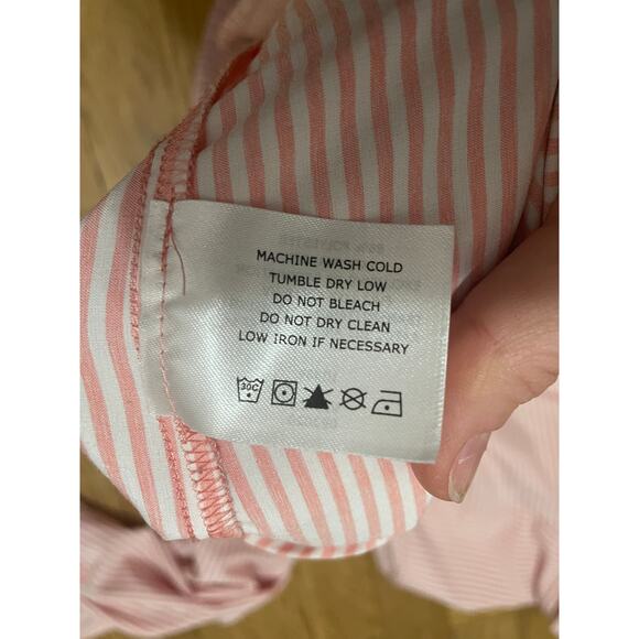 Coolibar Amara Smart Shirt‎ UPF 50+ snap up long sleeve Pink Stripe Women's 2X - Picture 5 of 8